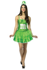 Green M&M Party Dress - O/S