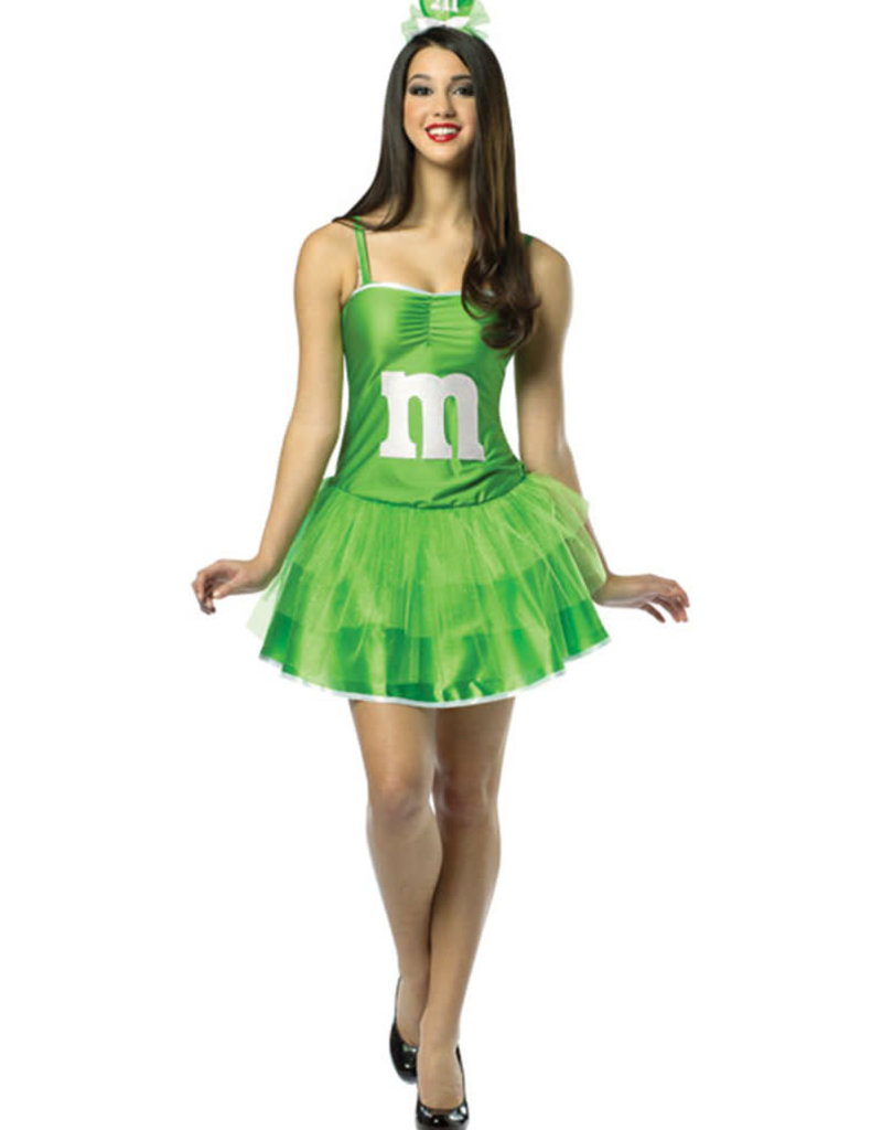 Green M&M Party Dress - O/S
