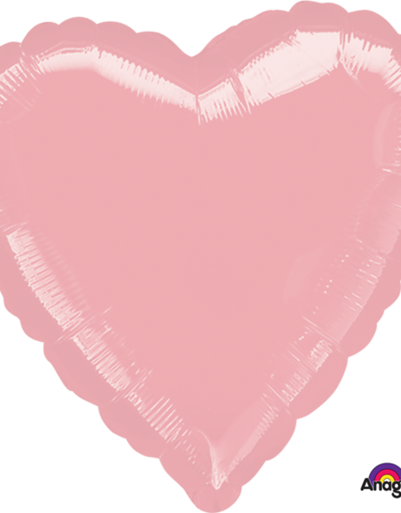18" Pearl Pastel Pink Heart
