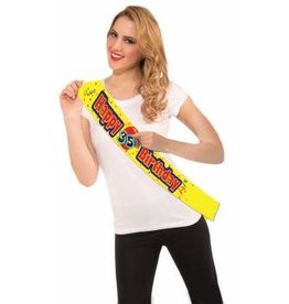 Custom Stick-On Birthday Sash