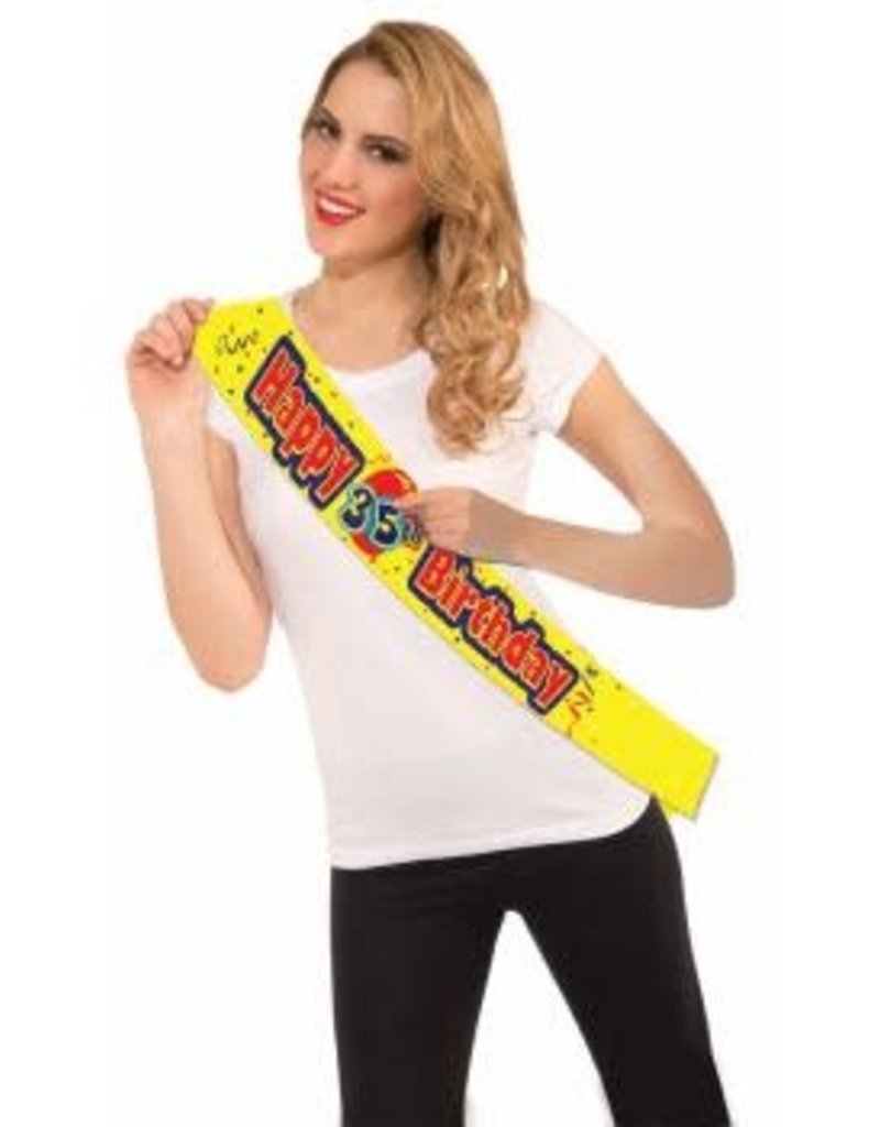 Custom Stick-On Birthday Sash