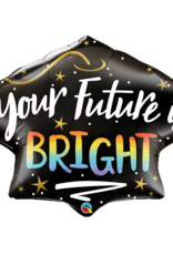 Qualatex 41" Your Future Is Bright Grad Cap