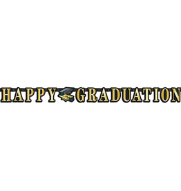 Happy Graduation Banner - Gold