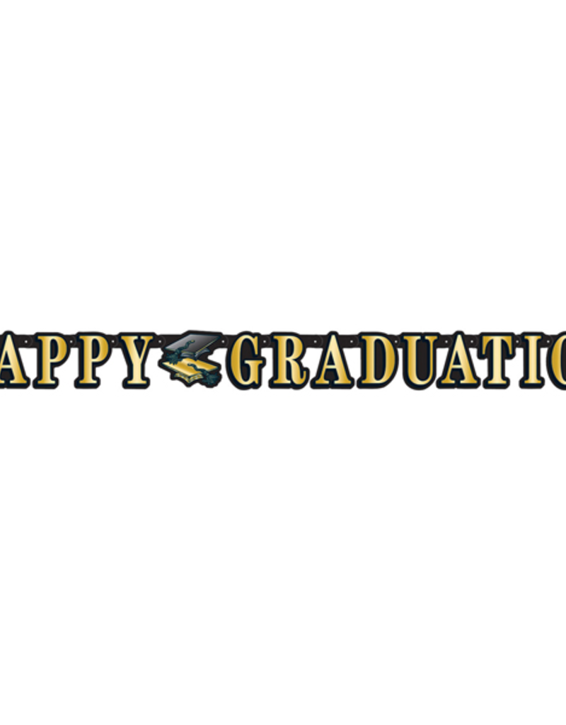 Happy Graduation Banner - Gold