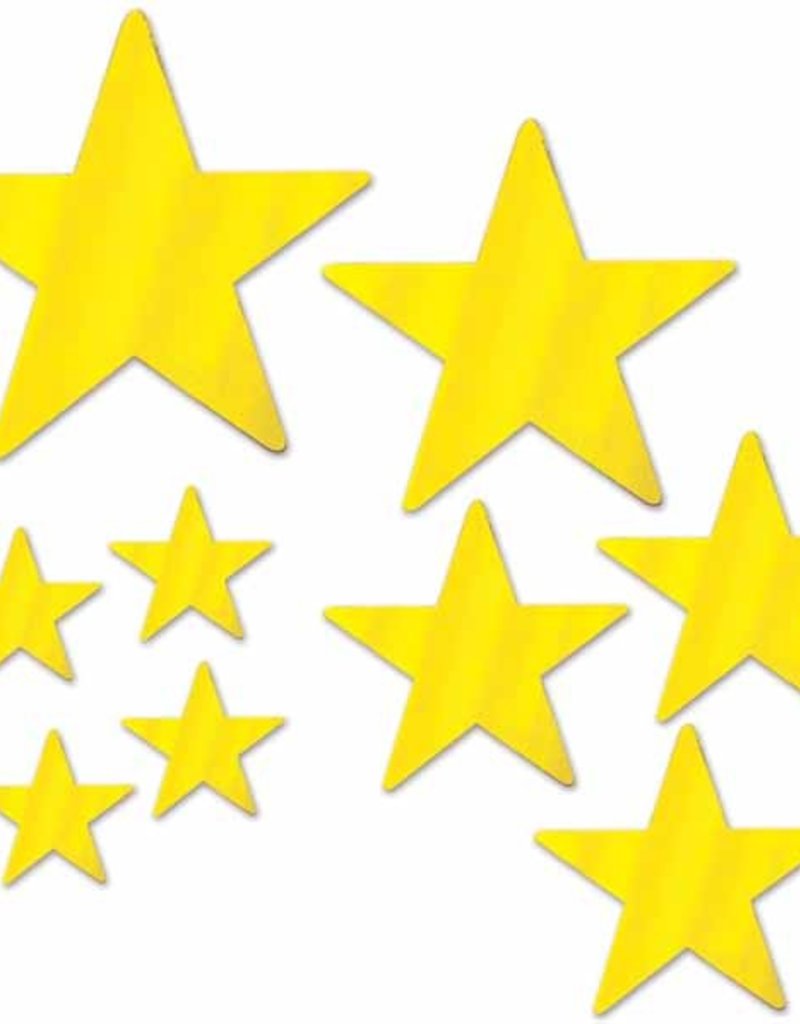 Gold Star Cutouts - Assorted Sizes