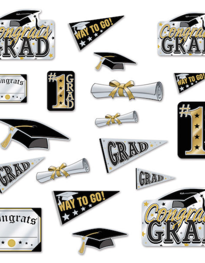 Graduation Cutouts - 20pc