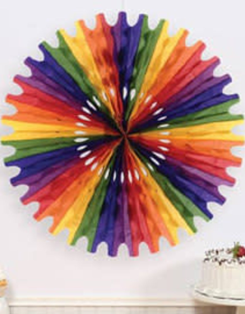 Rainbow Circle Fan