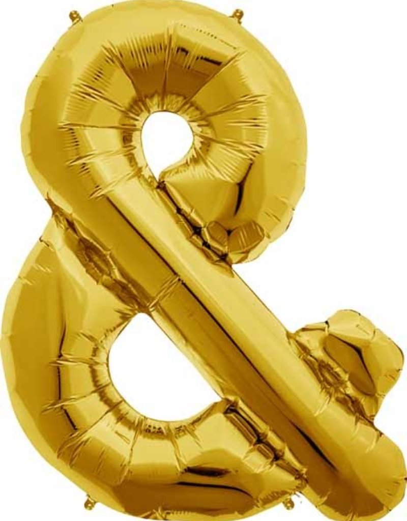 Qualatex 34" Gold Ampersand (&)