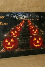 Jack-O-Lantern Halloween LED Canvas