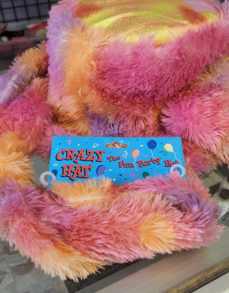 Crazy Hat and Scarf Set - Pink/Orange
