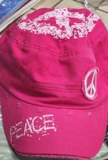 Peace Hat - Dark Pink