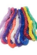 Fringe Plastic Boa - Purple 5 , Blue 7, Red 10