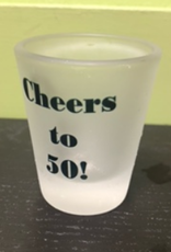 Personalized 1.5oz Frosted Shot Glass