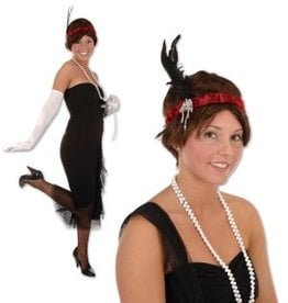 Flapper Headband - Red