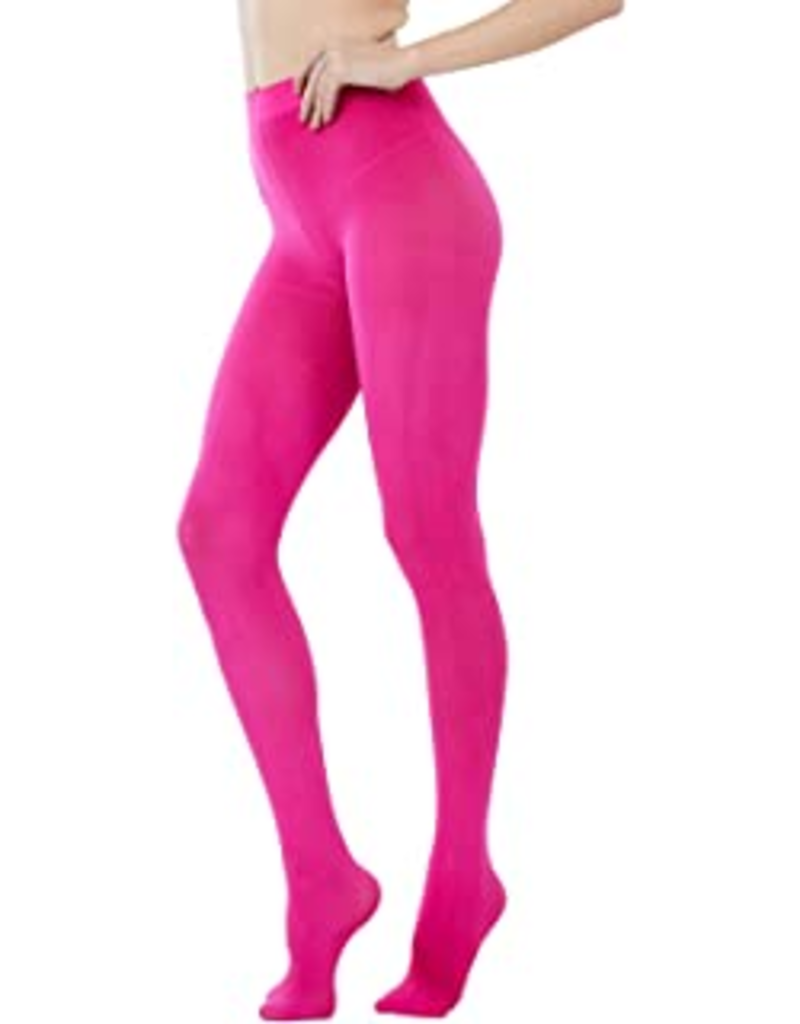 80er Jahre Leggings Neon Pink Matt