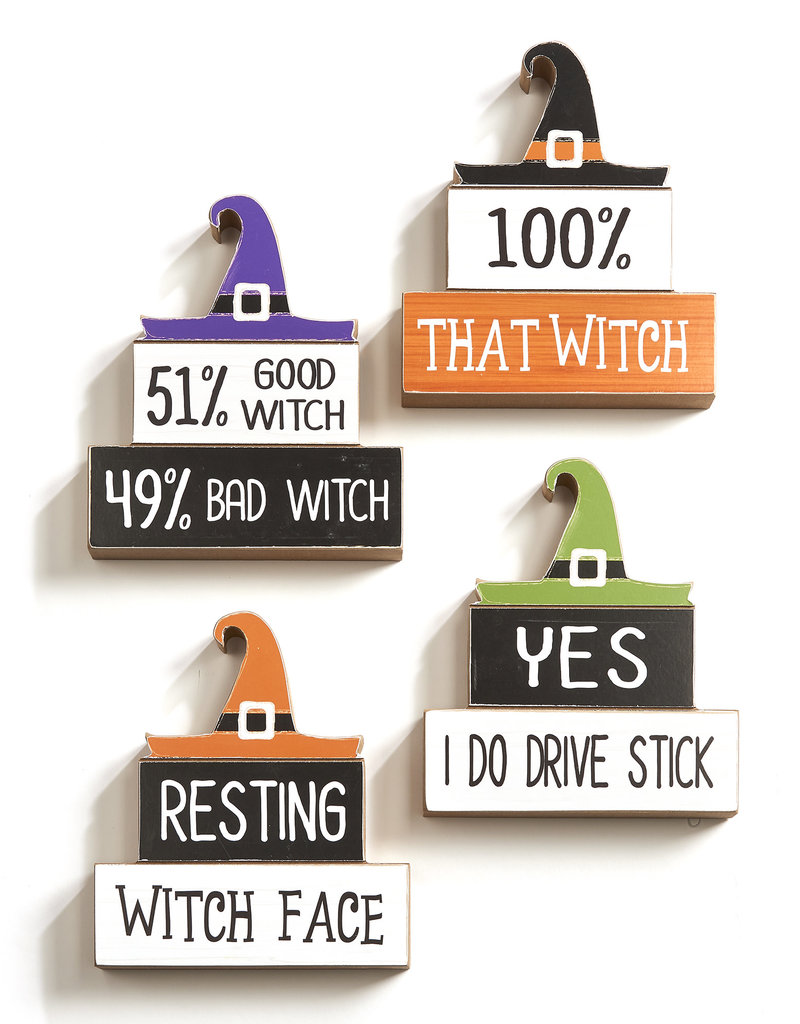 Witch Hat Desk Block - 100% That Witch