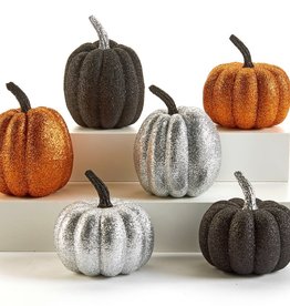 Glitter Pumpkin Décor - Assorted