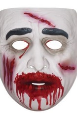 TRANSPARENT ZOMBIE MASK-BLOODY