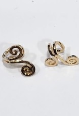 Swirl Ear Cuff- Gold (pair)