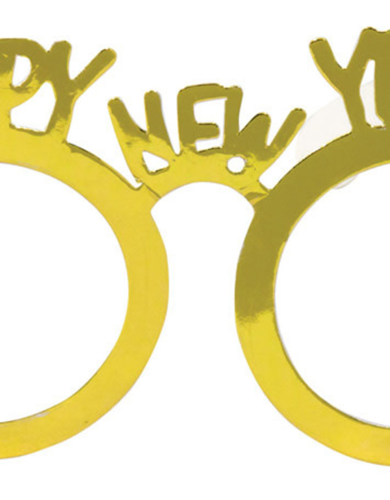 GLASSES GOLD HAPPY NEW YEAR