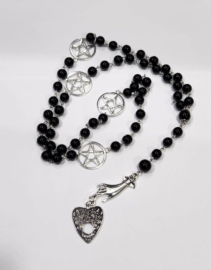 Ouija Planchette and Penticle Rosary