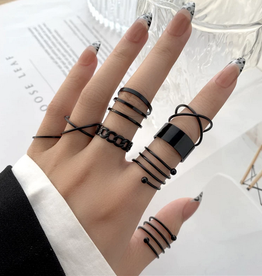 Punk Finger Rings Set (3 set)