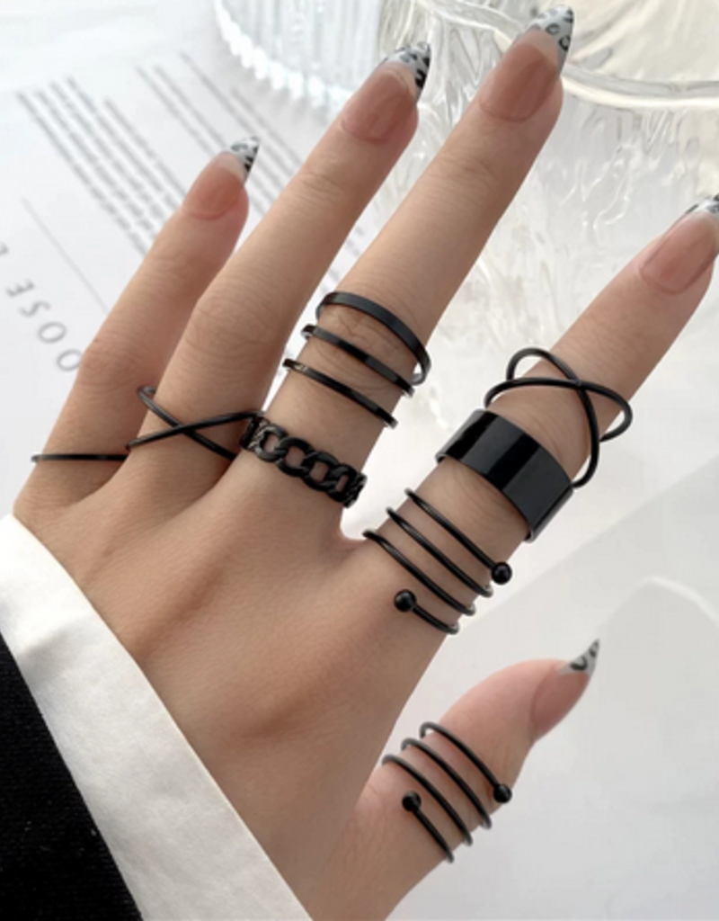 Punk Finger Rings Set (3 set)