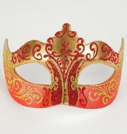 Masquerade Masks Design Masquerade Mask Stella- Gold/Red