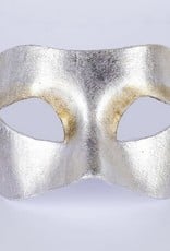Masquerade Masks Design Eye Mask Silver Leaf- Silver