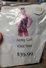 Army Girl - O/S   Red/Green