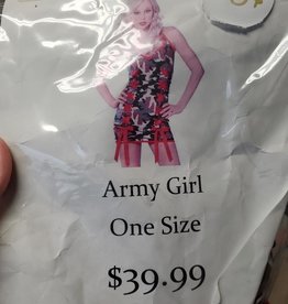 Army Girl - O/S   Red/Green