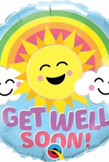 SKS GET WELL SOON SUNNY SMILES 18" RND