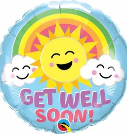 SKS GET WELL SOON SUNNY SMILES 18" RND