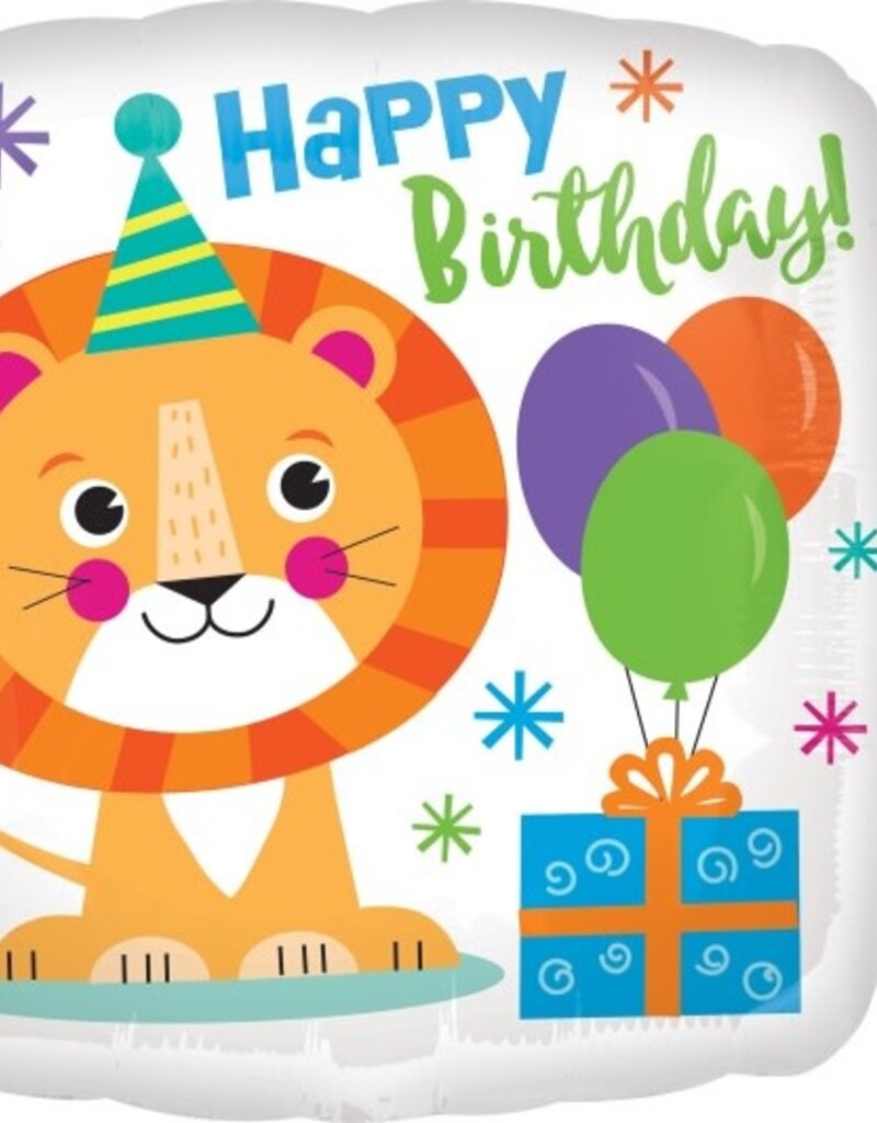 18" Happy Birthday Lion