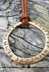 Viking-Inspired Elder Futhark Runes Pendant Necklace