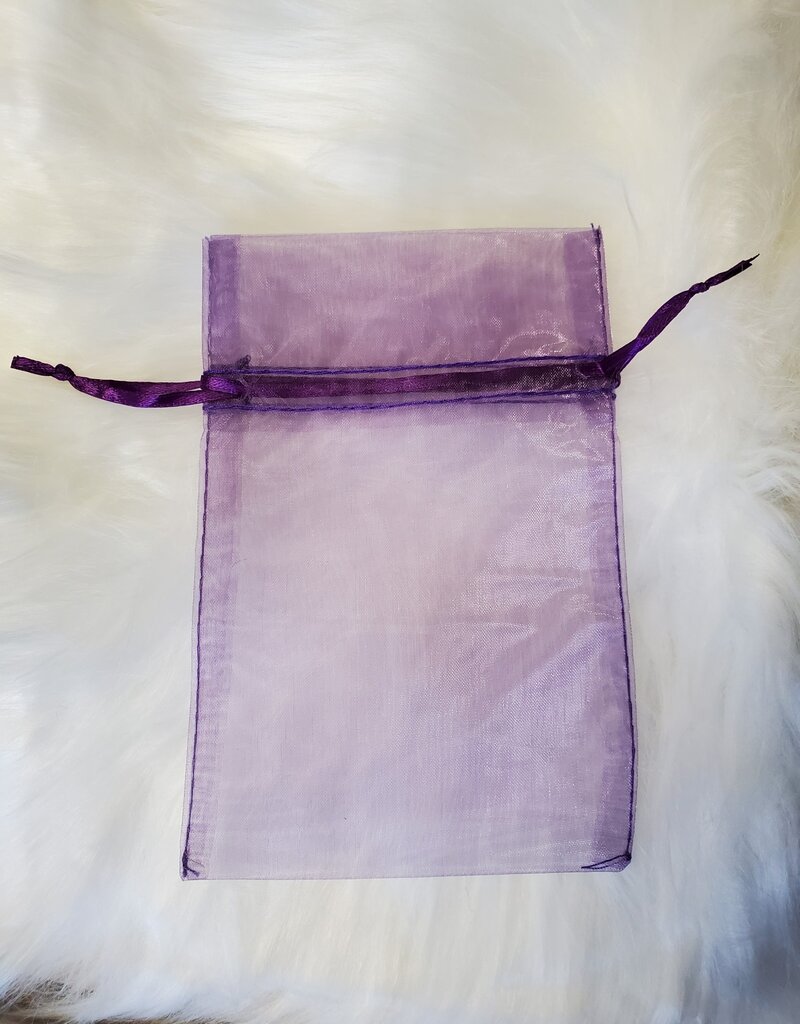 Purple Organza Bag (4 x 6")