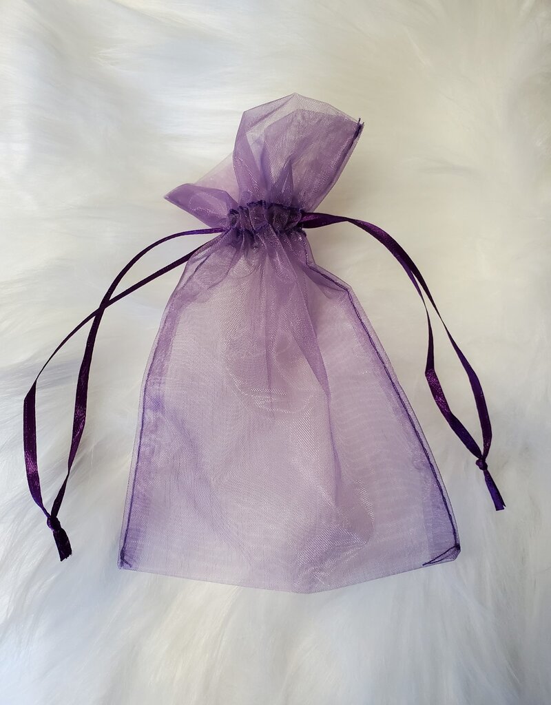 Purple Organza Bag (4 x 6")