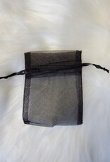 Black Organza Bag (3 x 4")