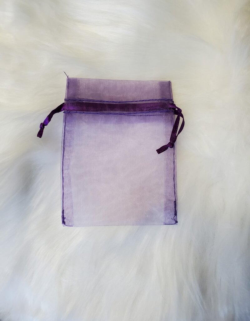 Purple Organza Bag (3 x 4")