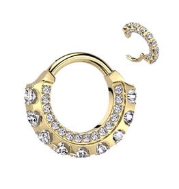 Gold 3mm - Titanium Hoop Ring 16G