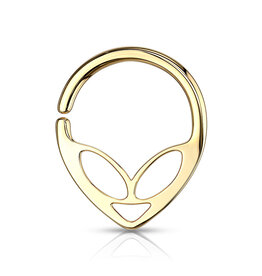 Gold - 5/16 Surgical Steel Alien Bendable Hoop Rings