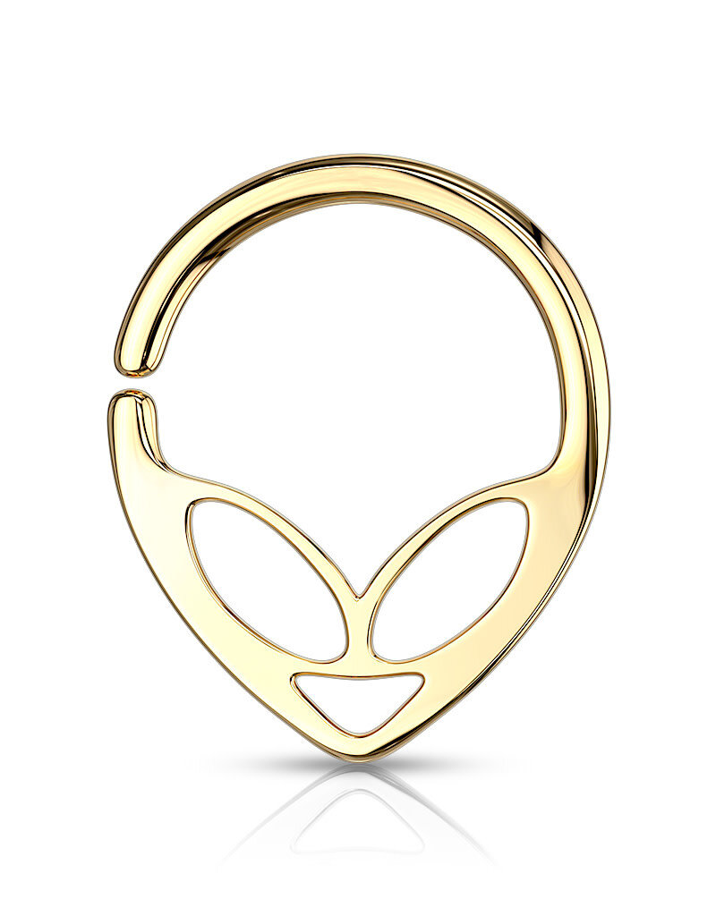 Gold - 5/16 Surgical Steel Alien Bendable Hoop Rings