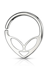 Silver - 5/6  Surgical Steel Alien Bendable Hoop Rings