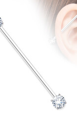 Hollywood Body Jewelry Surgical Steel Industrial Barbell 38mm