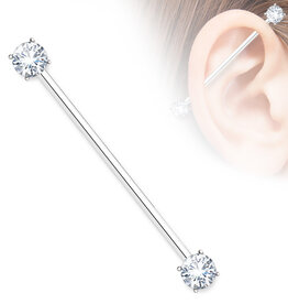 Hollywood Body Jewelry Surgical Steel Industrial Barbell 38mm