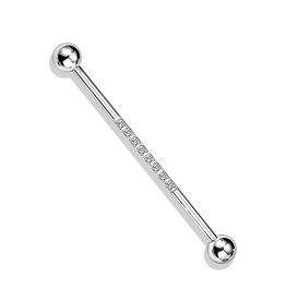 Hollywood Body Jewelry Surgical Steel Industrial Barbell