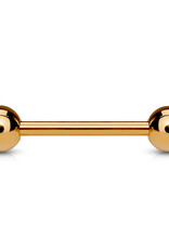 Hollywood Body Jewelry Industrial Barbell Rose Gold 14GA