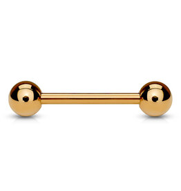 Hollywood Body Jewelry Industrial Barbell Rose Gold 14GA