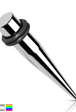 Hollywood Body Jewelry Large Sized Surgical Steel Stretching Taper 8G