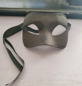 Masquerade Masks Design Eye Mask Mr Grey Satin- Black